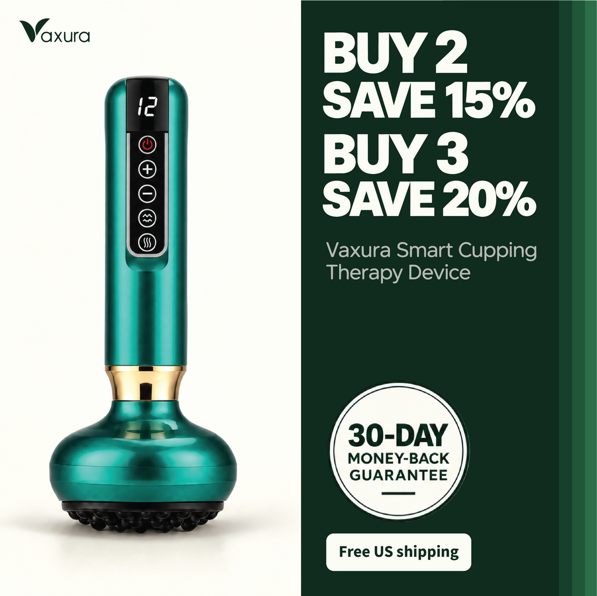 Vaxura Smart Cupping Therapy Device